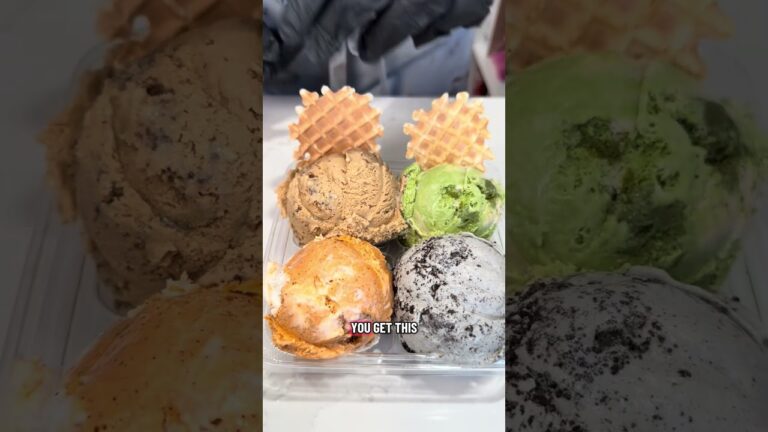 Sorry Not Sorry most popular ice cream in Las Vegas delicious flavors Thai Tea matcha Bumbleberry