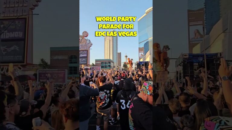 THEY CLOSED DOWN LAS VEGAS BLVD FOR A EDC PARADE #LasVegas #Vegas #EDC #EDM #Rave #Dance #EDCLV