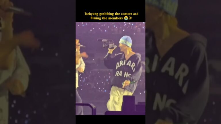 Taehyung becoming the cameraman for BTS 😭 | BTS CONCERT AT LAS VEGAS 2026 #kimtaehyung #btsconcert
