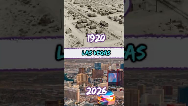 The City of Las Vegas 🎲 Then vs Now 🎰 1920 – 2026