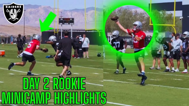 The Las Vegas Raiders DAY 2 Rookie Minicamp Highlights ARE INSANE… | Fernando Mendoza Is HERE |