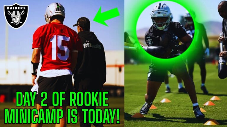 The Las Vegas Raiders Day 2 Rookie Minicamp Is GOING TO BE WILD… | Raiders News |