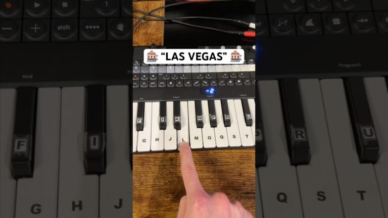 The melody spells “LAS VEGAS” 🎰 #shorts