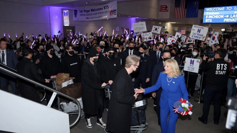 This is Crazy!” Las Vegas Goes Wild as Shelley Berkley Welcomes BTS at the Airport ✈️🔥