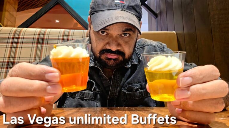 Unlimited Food in Las Vegas, Palms Casino Buffet Experience, Telugu food vlogs