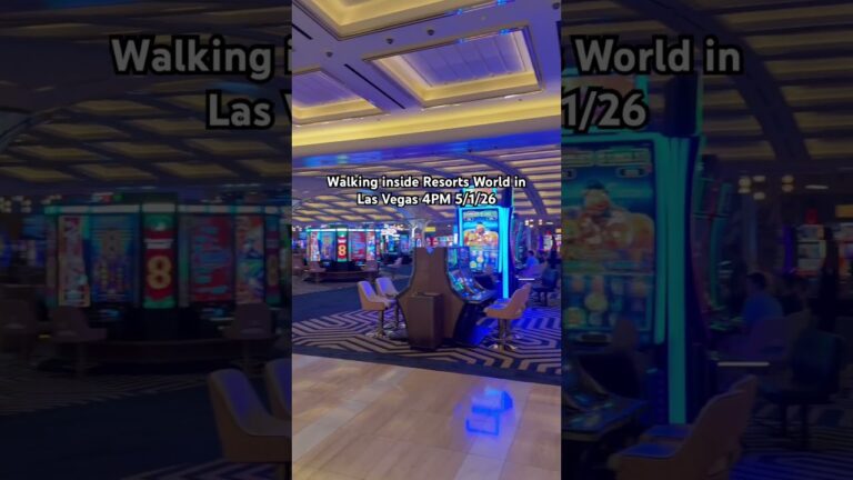 Walking inside Resorts World in Las Vegas 4PM 5/1/26