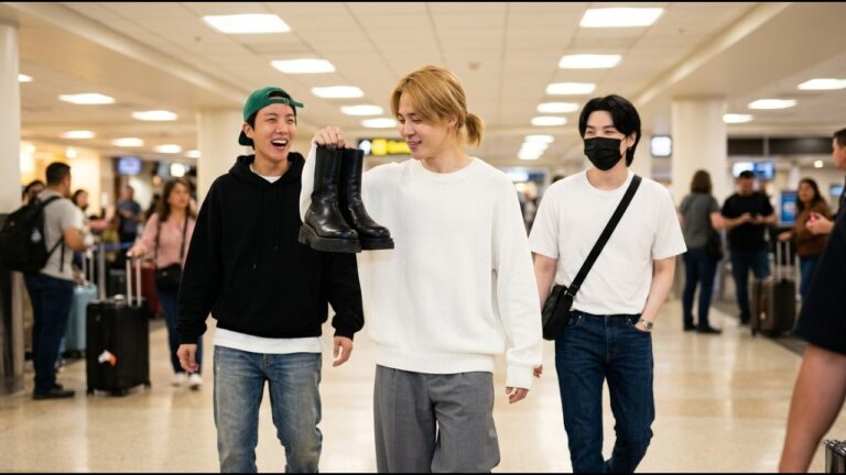What Jimin Did at Las Vegas Airport That Nobody Caught on Camera | Full Fancam