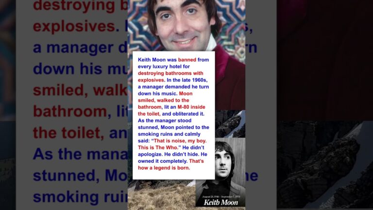 Why Keith Moon Was Banned From Every Luxury Hotel