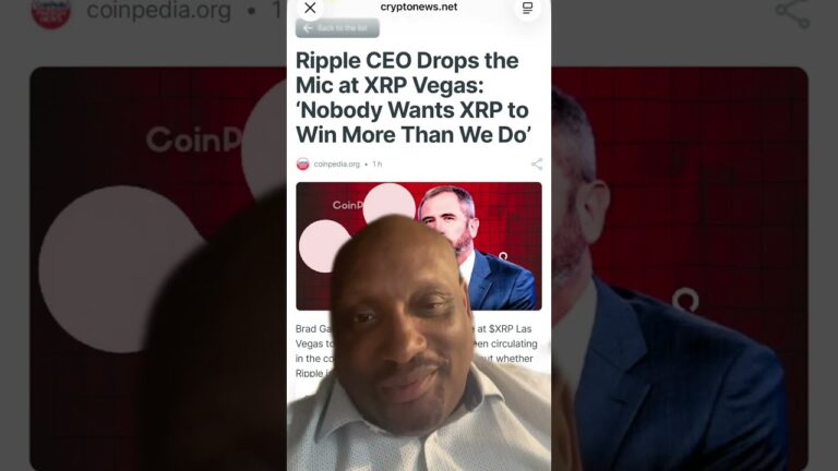 XRP Las Vegas Ripple CEO said Nobody wants XRP to win more than us I agree with Brad 100%