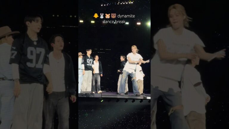 jikook v and jin dynamite dance break Las Vegas Day 3 #jikook #taejin #jimin #jungkook #jikooklovers