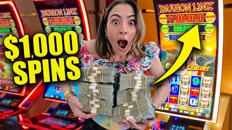 $1,000 SPINS for a $1,888,888 JACKPOT Starts PURE Chaos on Dragon Link!!