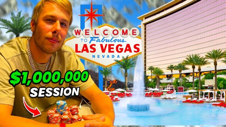 $1,000,000 GAMBLING IN VEGAS… Will I Make It Out Alive? (RED ROCK CASINO)