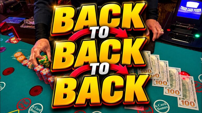 3 CARD POKER in LAS VEGAS! BACK TO BACK TO BACK!! 🔥