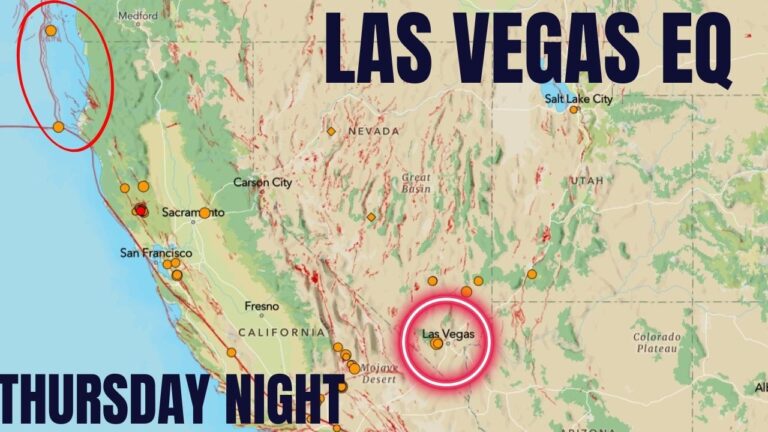 3.8 Earthquake in Las Vegas today. Small Eqs on Cascadia. Auroras coming? Thursday Night update.