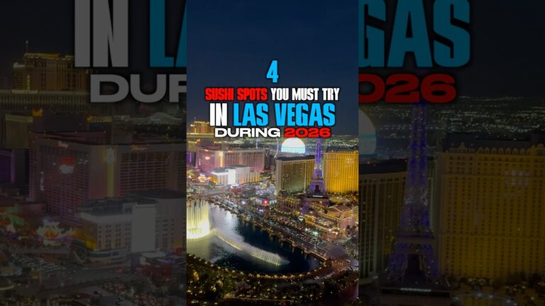 4 Sushi Spots You Must Try in Las Vegas During 2026 #Vegas #LasVegas #Food Local Sushi Restaurants