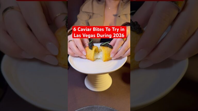 6 Caviar Bites To Try in Las Vegas During 2026 #vegas #LasVegas