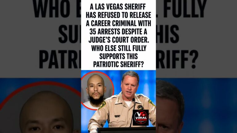 A Las Vegas sheriff made headlines after reportedly refusing to release a repeat