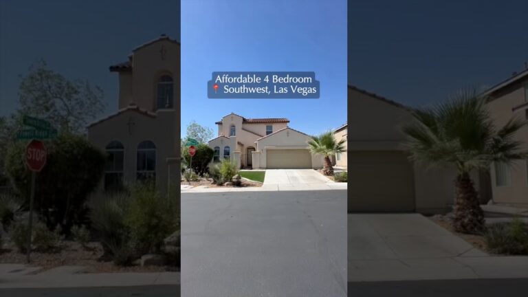 Affordable 4 Bedroom Home 📍 Southwest, Las Vegas 💖 #shorts