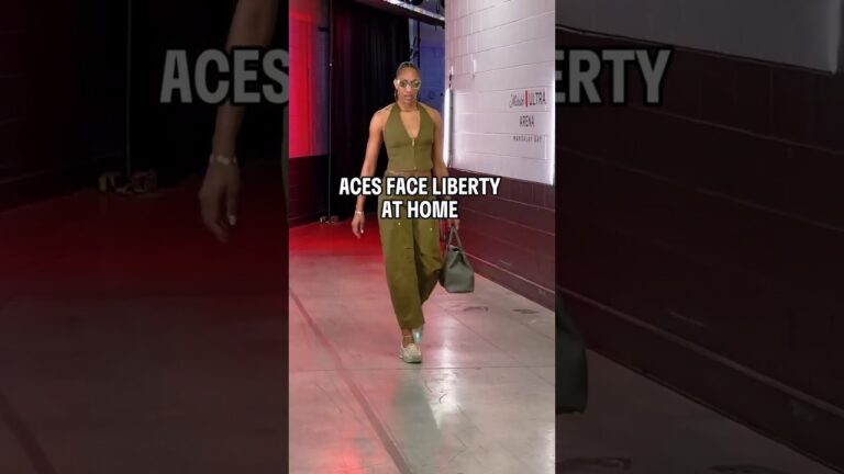 🔥 A’ja Wilson, Las Vegas Aces arrive | WNBA women’s basketball #shorts #short #basketball #wnba NBA