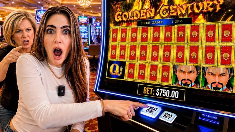 ​Angry Gambler Accuses Us of CHEATING After My 18th Jackpot Lands!