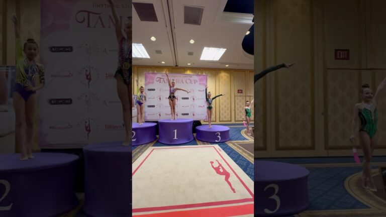 Awards Mia Sholoshenko level 6 rhythmic gymnastics at LAs Vegas #usa #gymnast #sports