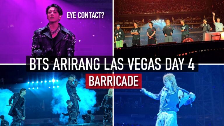 BTS ARIRANG Las Vegas Day 4 | BARRICADE ❤️ [Vlog/fancam] FULL CONCERT HD