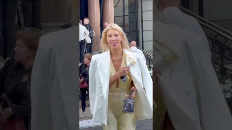 Beautiful kiss blonde model leaves Hotel Paris #billionaire #monaco #luxury #lifestyle #trending#fyp