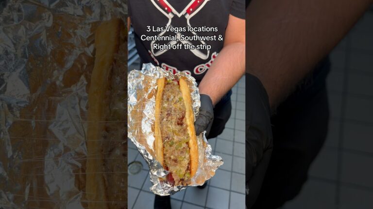 Best Las Vegas late night food #vegaseats #303inthecut #lasvegasfood #hotdog