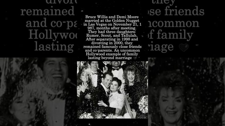 Bruce Willis & Demi Moore Married in Vegas 1987 — Then Became Hollywood’sMostFamousExes#brucewillis