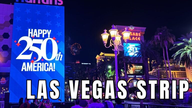 Busy Saturday Night Walking Tour On The Las Vegas Strip In June 2026