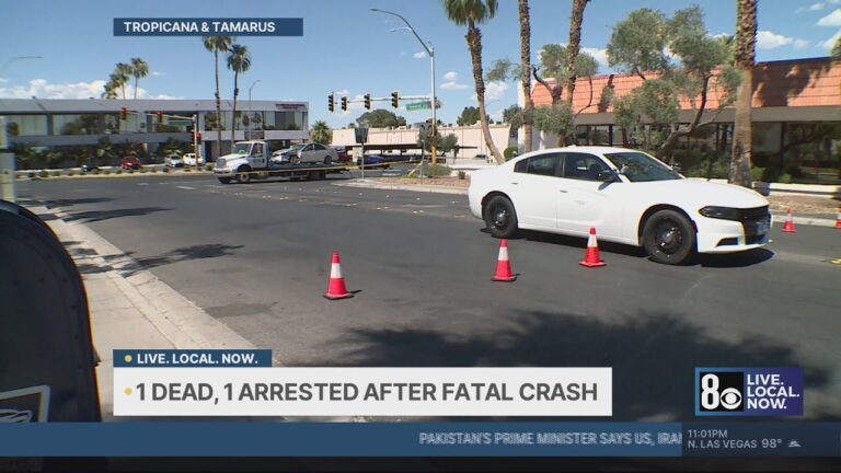 Central Las Vegas valley crash leaves 1 dead
