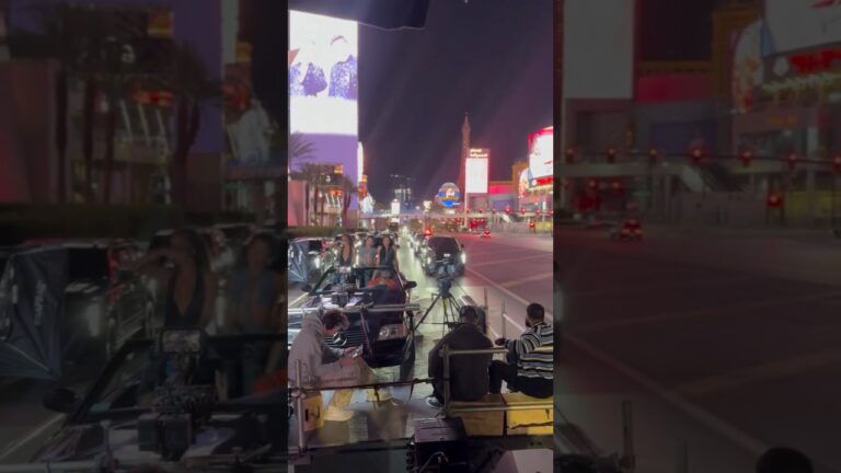 Chris Brown shutdown Las Vegas strip to shoot (Obvious) music video