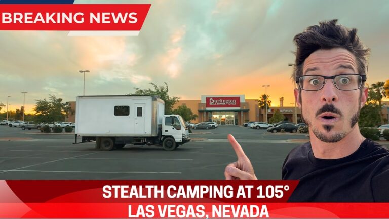 City Stealth Camping Las Vegas in 105 Degree Heat wave