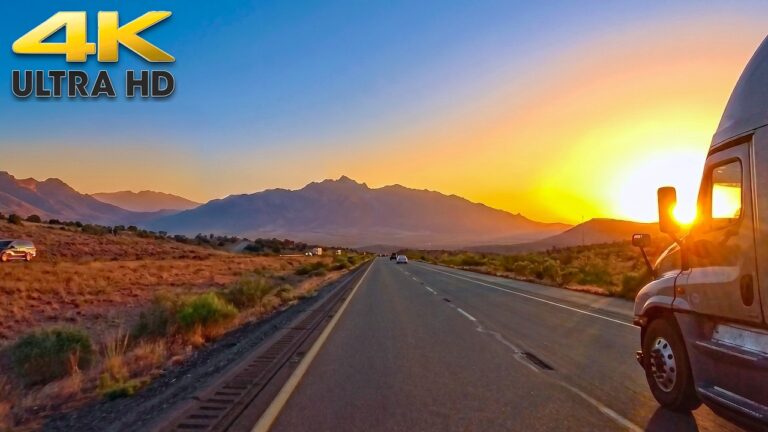 Driving From the Grand Canyon to Las Vegas – Full Road Trip 4K