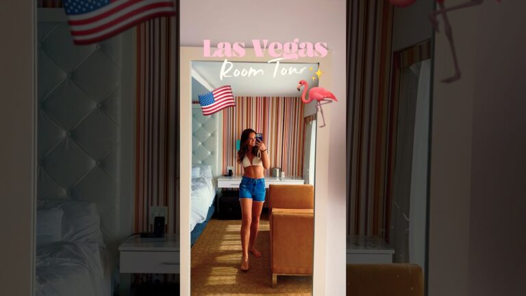 EGY HOTEL IGAZI FLAMINGÓKKAL?! 😳🦩 #lasvegas #flamingohotel #usa #nevada #roomtour