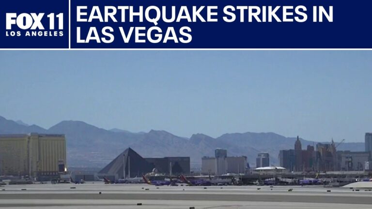 Earthquake strikes in Las Vegas