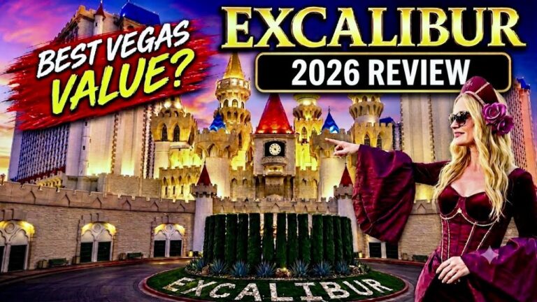 Excalibur Las Vegas 2026 Review | 3 Rooms, Buffet, Pool tour