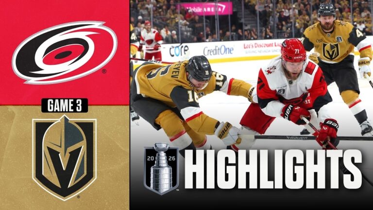 Golden Knights vs. Hurricanes | NHL Playoff Highlights | Game 3 | June 6, 2026