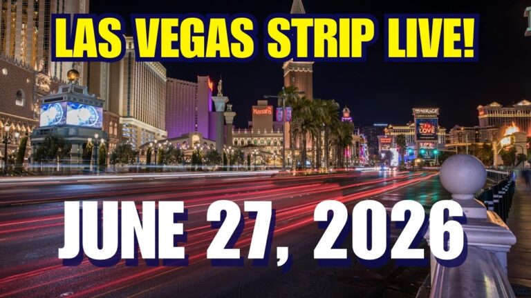 HOW HOT is the LAS VEGAS STRIP RIGHT NOW on a SATURDAY NIGHT!