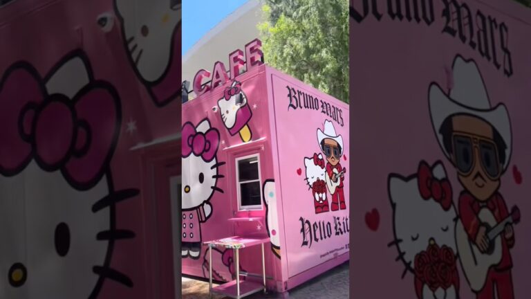 Hello Kitty Cafe on the Las Vegas Strip 🎀🩷✨#HelloKitty #HelloKittyCafe #Sanrio