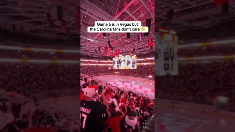 Hurricanes fans showing out in Vegas 🔥 (via @NHL)