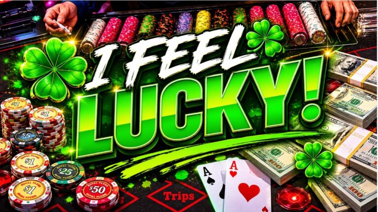 I FEEL LUCKY PLAYING ULTIMATE TEXAS HOLD ‘EM in LAS VEGAS! 🍀🍀