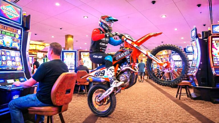 I rode a dirt bike through a Casino
