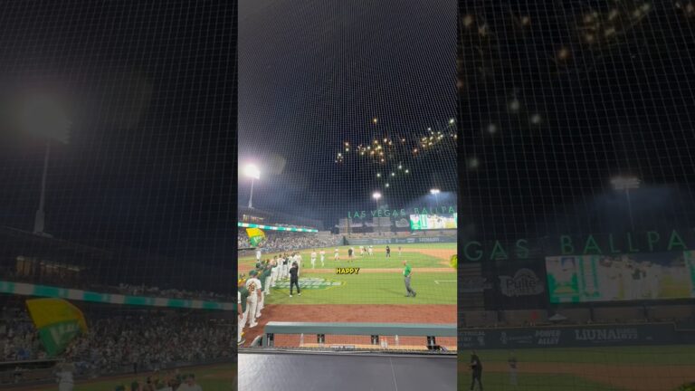 I went to an Athletics game in Las Vegas! ⚾️🎰