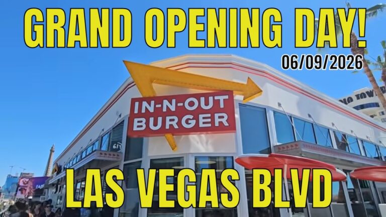 In N Out Burger Las Vegas BLVD Opening Day 06 09 2026