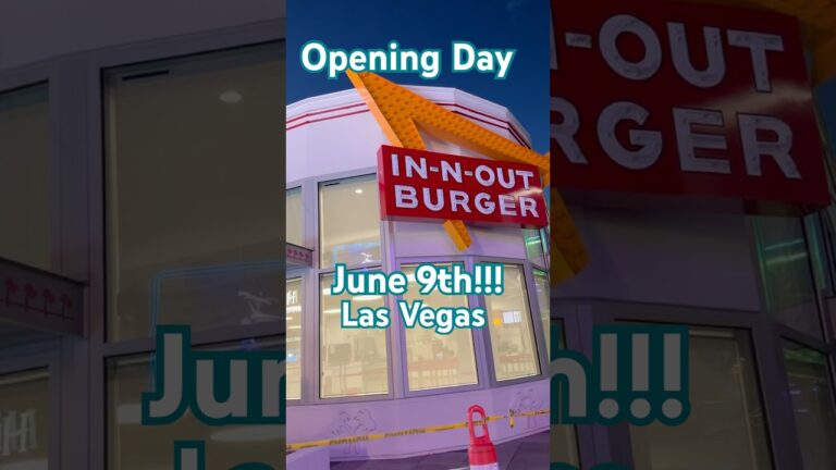 In-N-Out GRAND OPENING on the Las Vegas Strip! #lasvegas #InNOut #grandopening #youtubeshorts