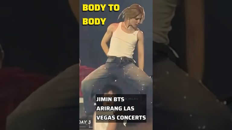 JIMIN ALWAYS FLAWLESS, DANGEROUSLY PERFECT❣️BTS “BODY TO BODY” LAS VEGAS ARIRANG CONCERT 1, 2, 3, 4