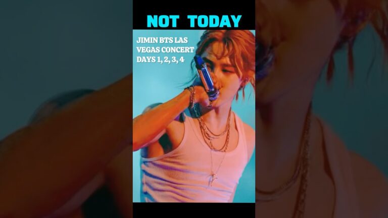JIMIN SEDUCTIVE, POWERFUL BTS “NOT TODAY” PERFORMANCE LAS VEGAS CONCERT Days 1, 2, 3, 4 COMPILATION