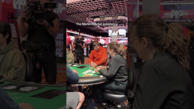 Just the typical Martin Kabrhel experience at WSOP 2026 Las Vegas 😅