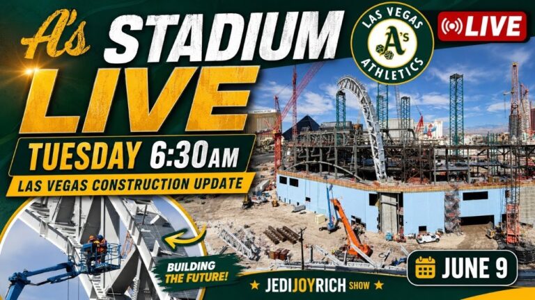 LIVE 6:30AM: Las Vegas A’s Stadium Construction Update | Tuesday Morning